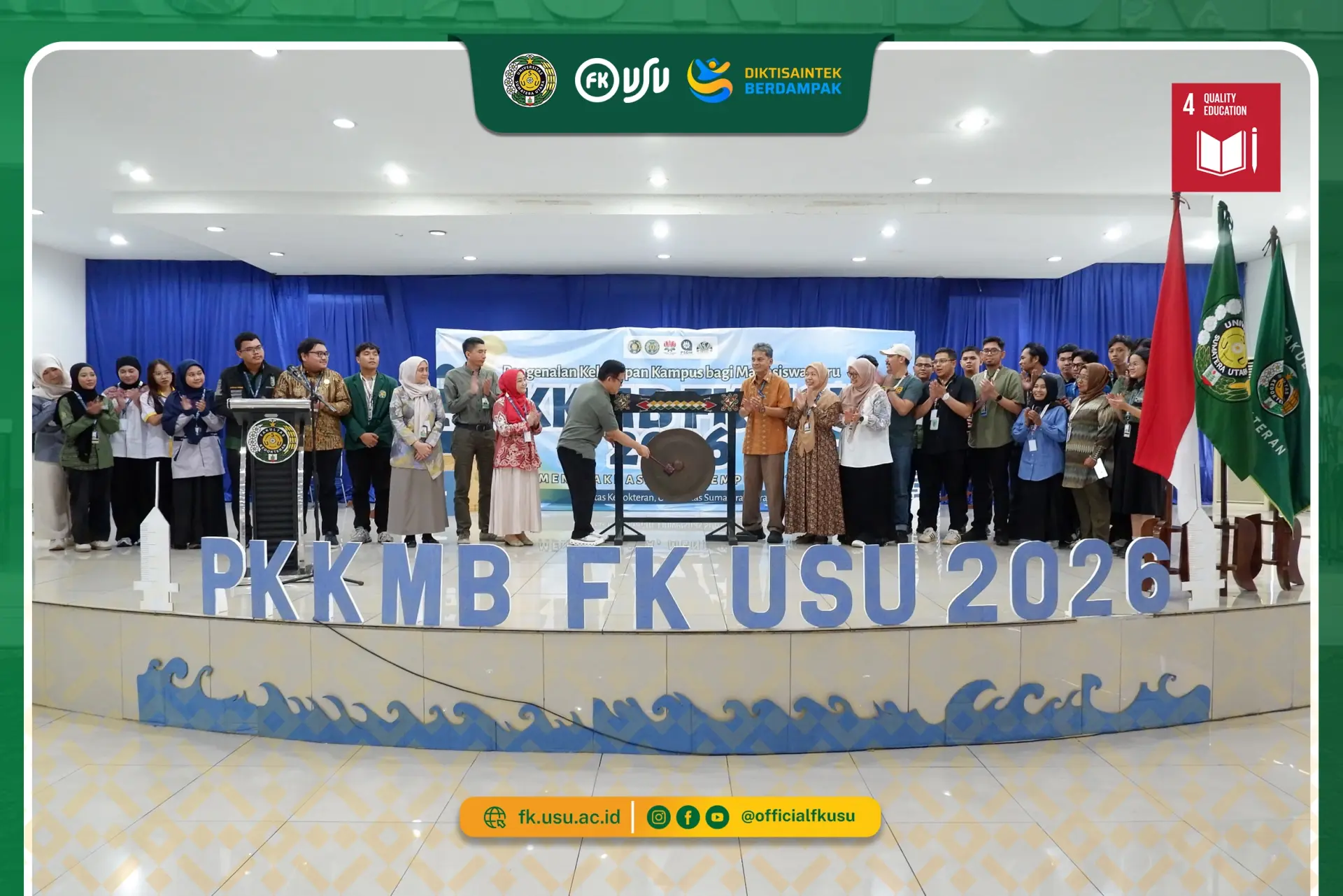 Menyambut Generasi Baru, PKKMB FK USU 2026 Resmi Dibuka